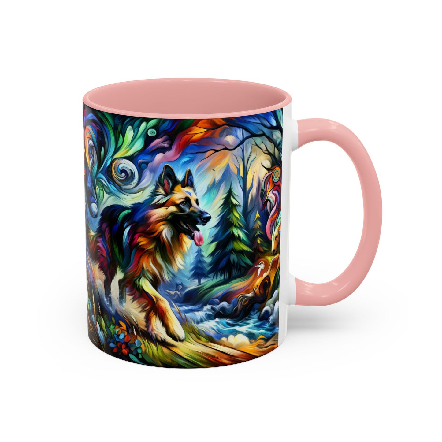 Fantasy and fauvism German Shepherd Coffee Mug