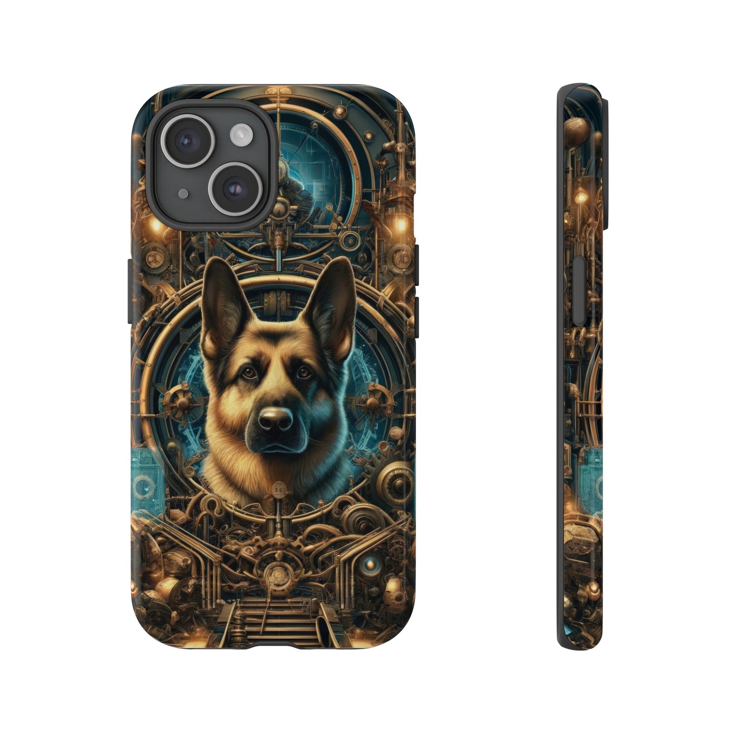 Steampunk Fantasy V2 German Shepherd Phone Case