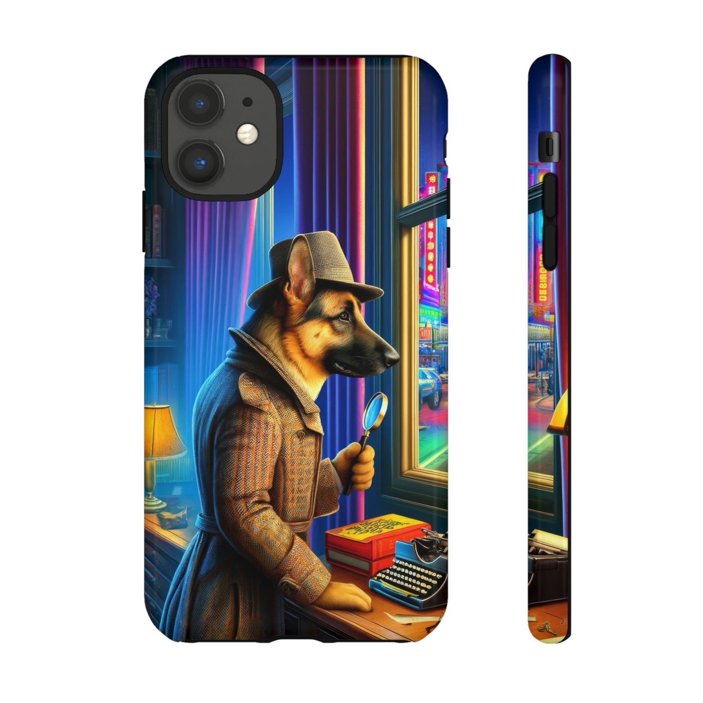 German Shepherd Detective Phone Case