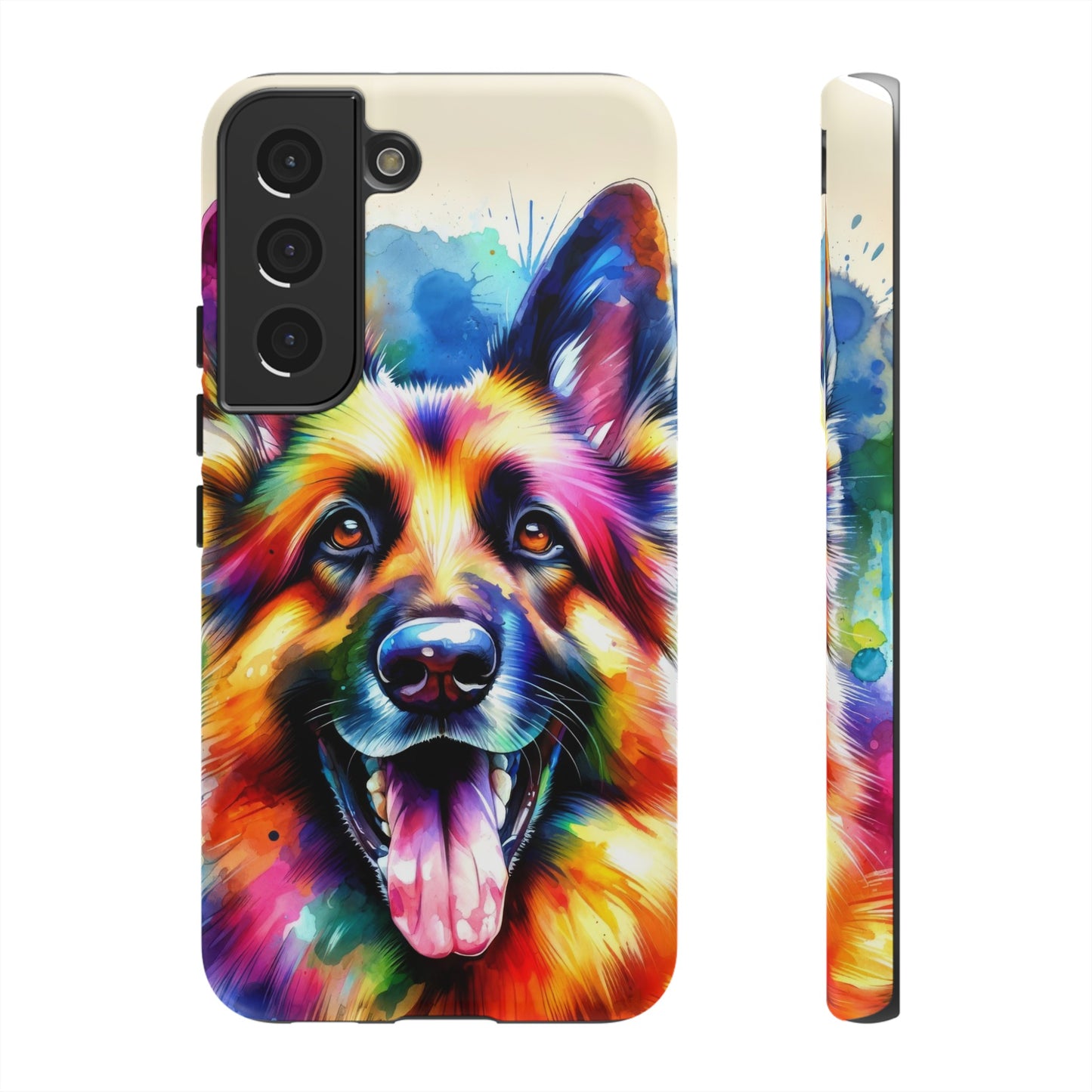 German Shepherd in Watercolor Tough Phone Case