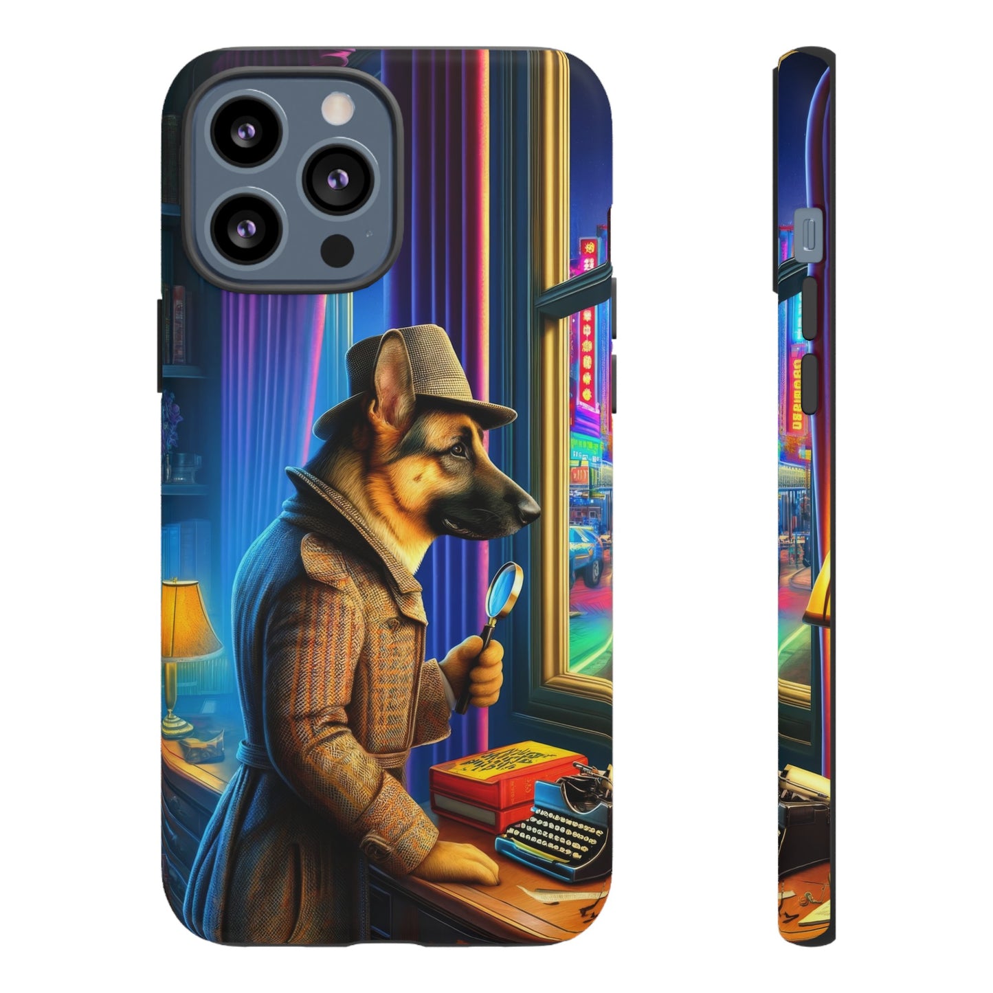 German Shepherd Detective Phone Case