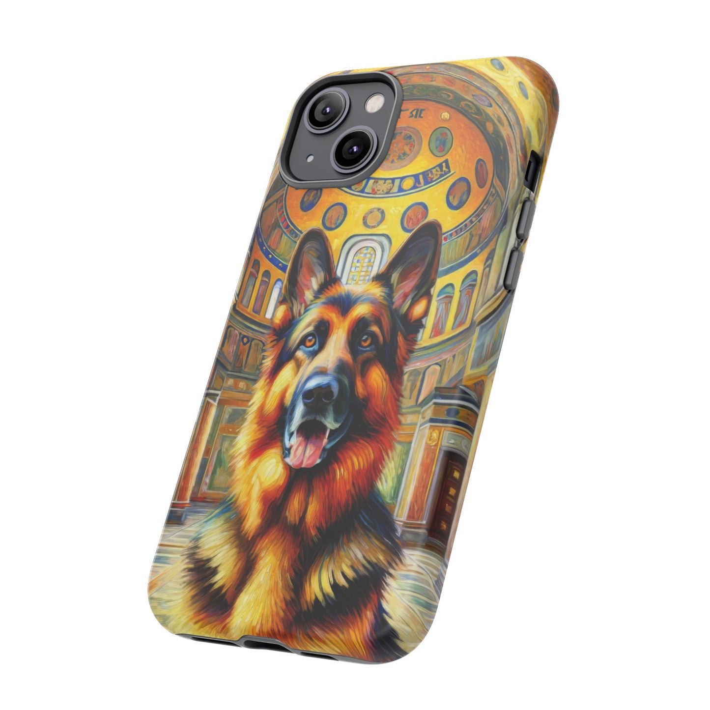 Neo-impressionist German Shepherd Phone Case