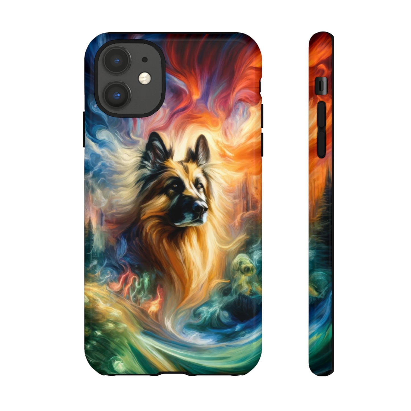 Expressionism and fantasy German Shepherd Phone Case