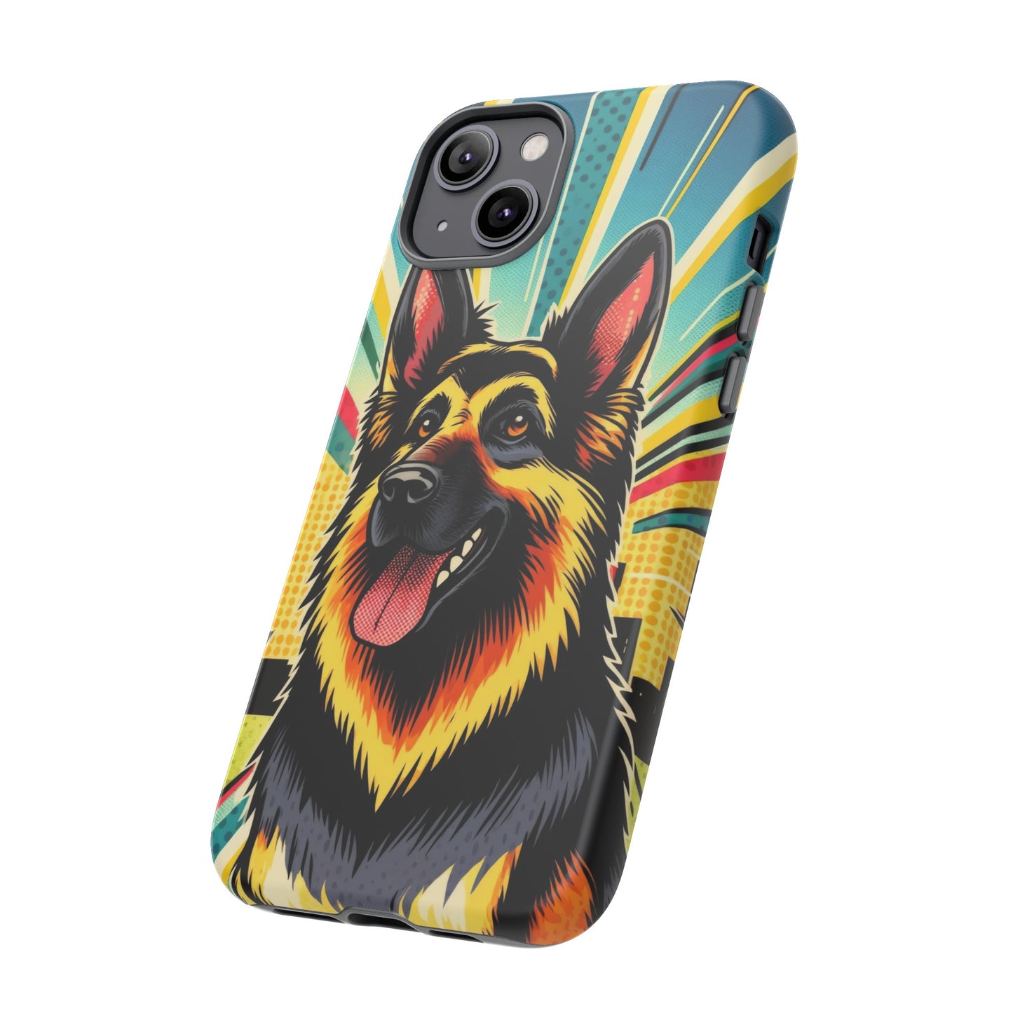 Comic style German Shepherd Phone Case