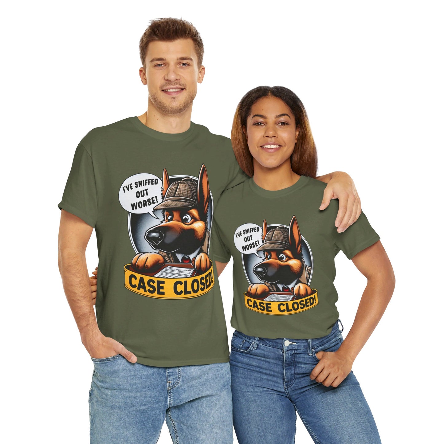 Case Closed T-Shirt (13 colors) (German Shepherd)