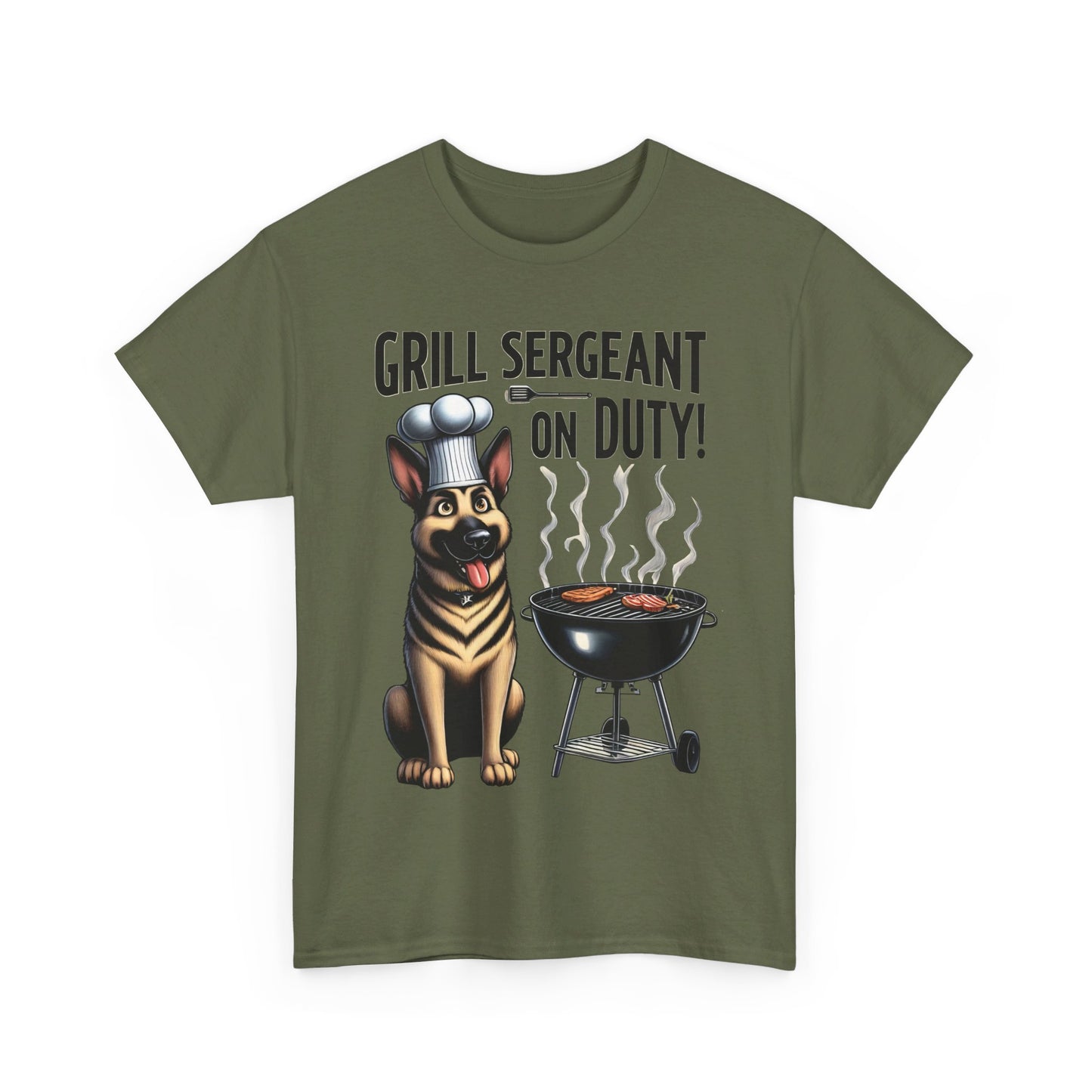 Grill Sergeant T-Shirt (13 colors) (German Shepherd)