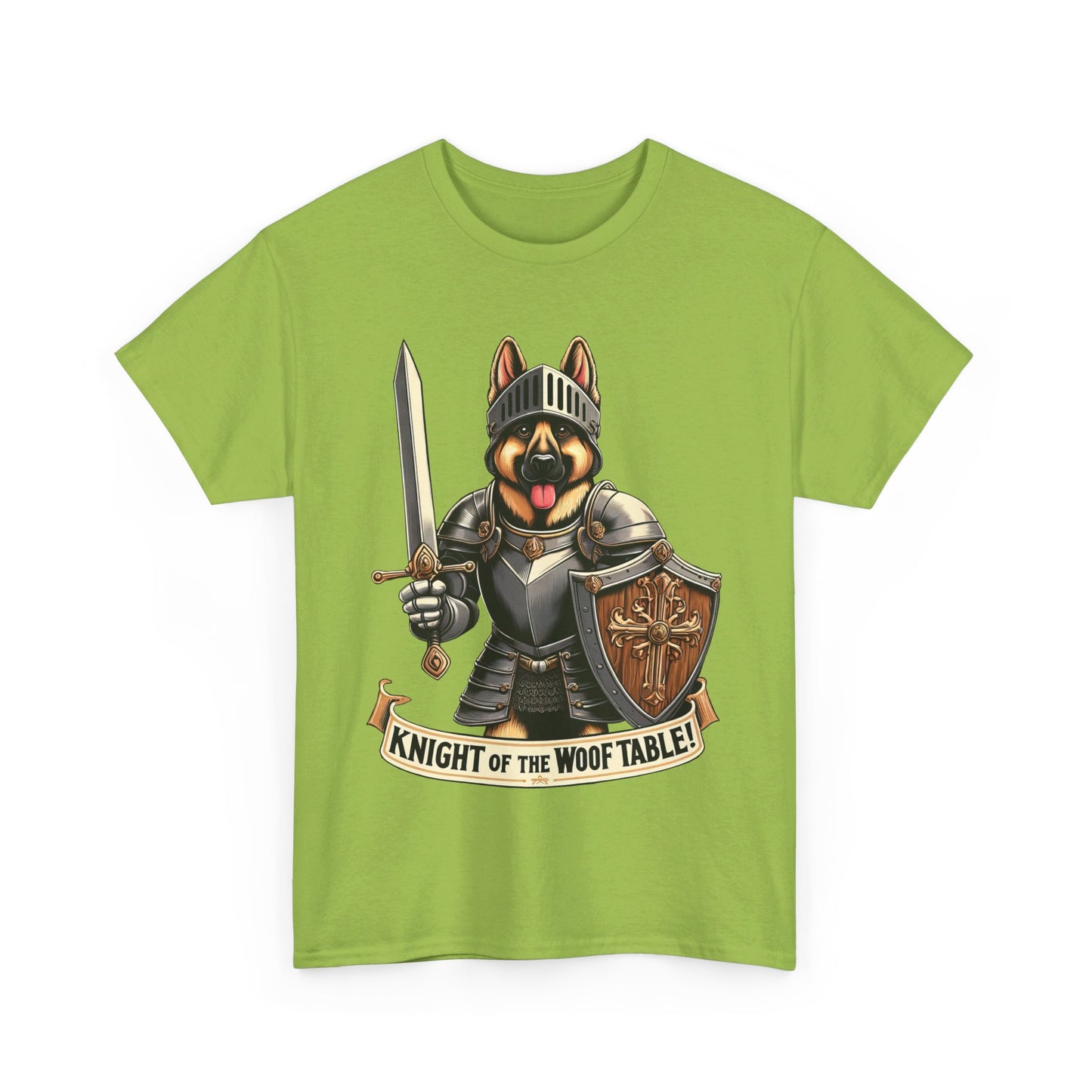 Knight of the Wolf Table T-Shirt (13 colors) (German Shepherd)