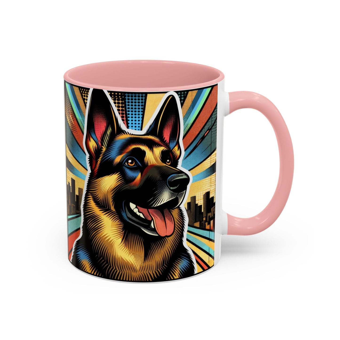 Comic style German Shepherd Coffee Mug