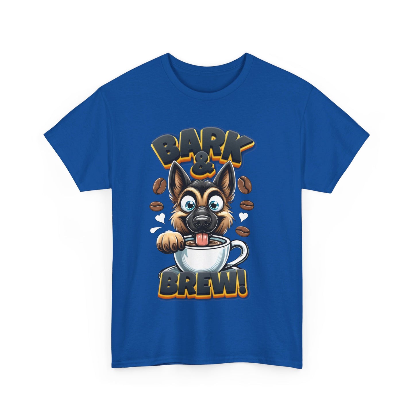 Bark and Brew T-Shirt (13 colors) (German Shepherd)