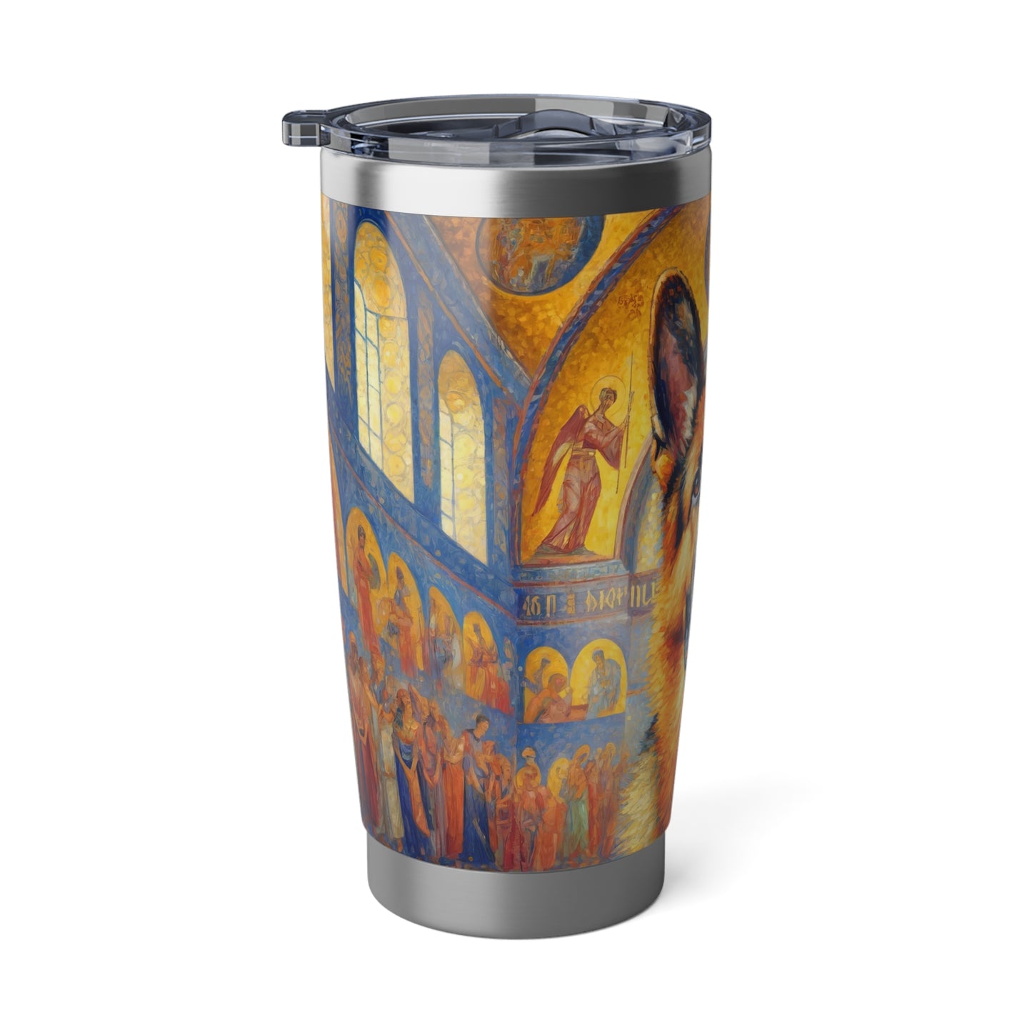 Neo-impressionist German Shepherd 20oz Tumbler