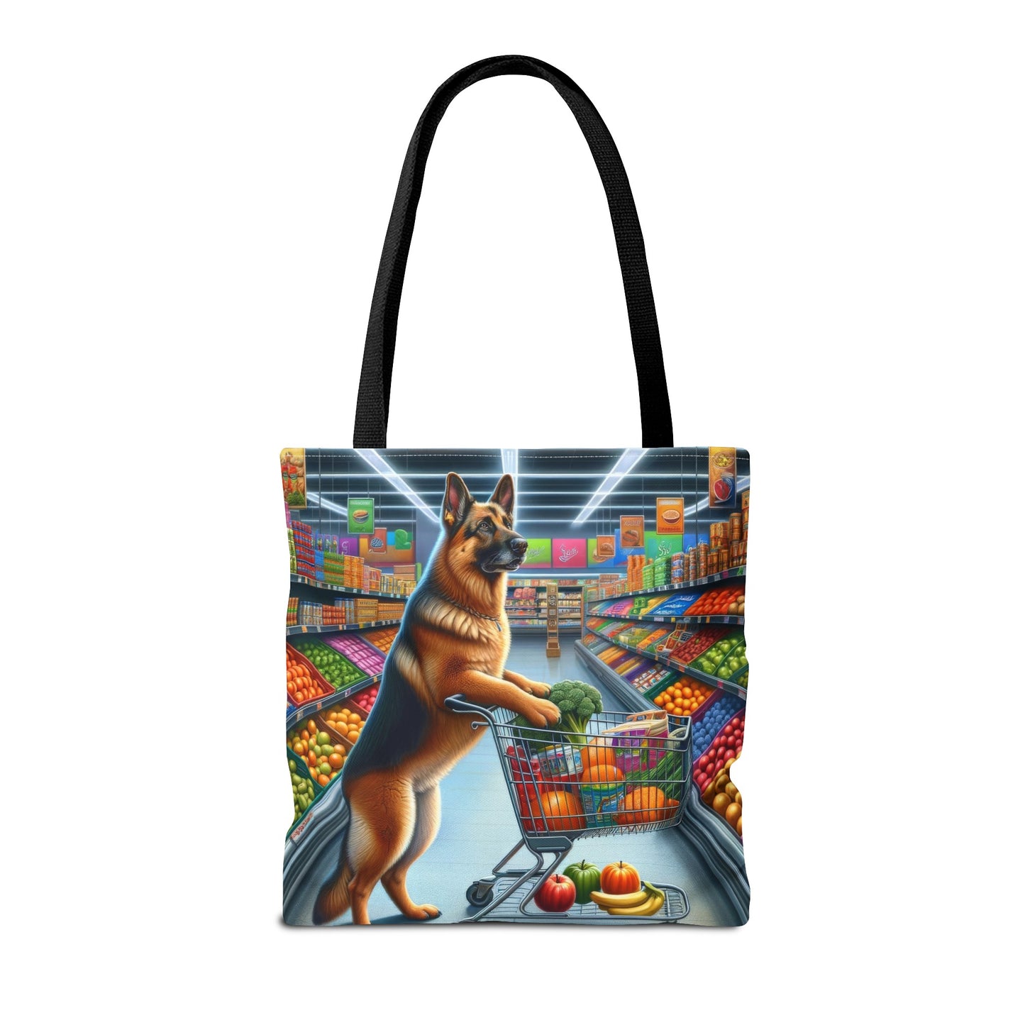 German Shepherd Shopping Tote Bag