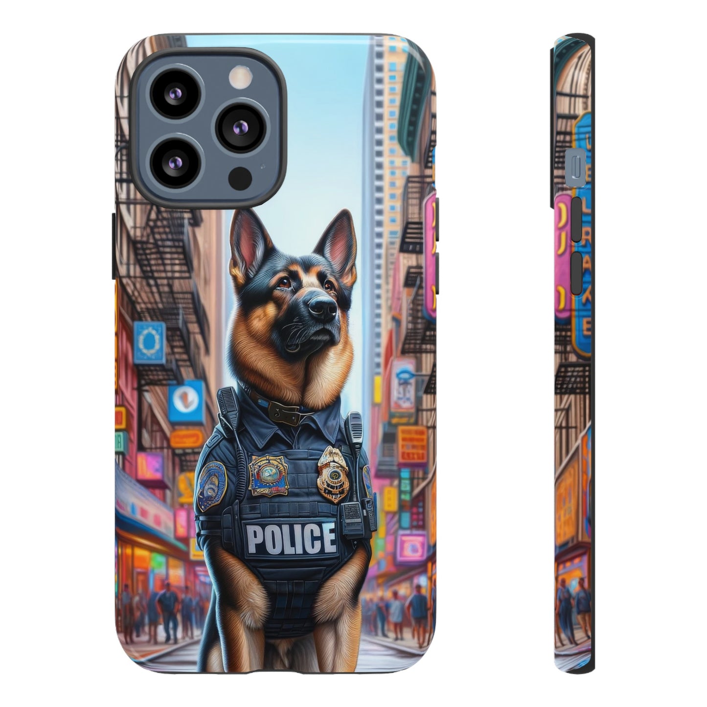 German Shepherd Police Officer Phone Case