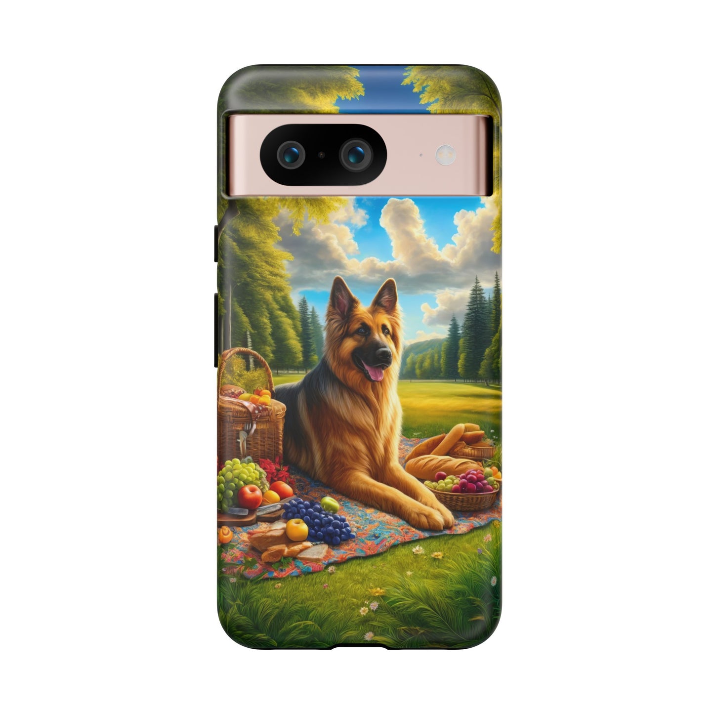 German Shepherd Giving a Speech Phone Case