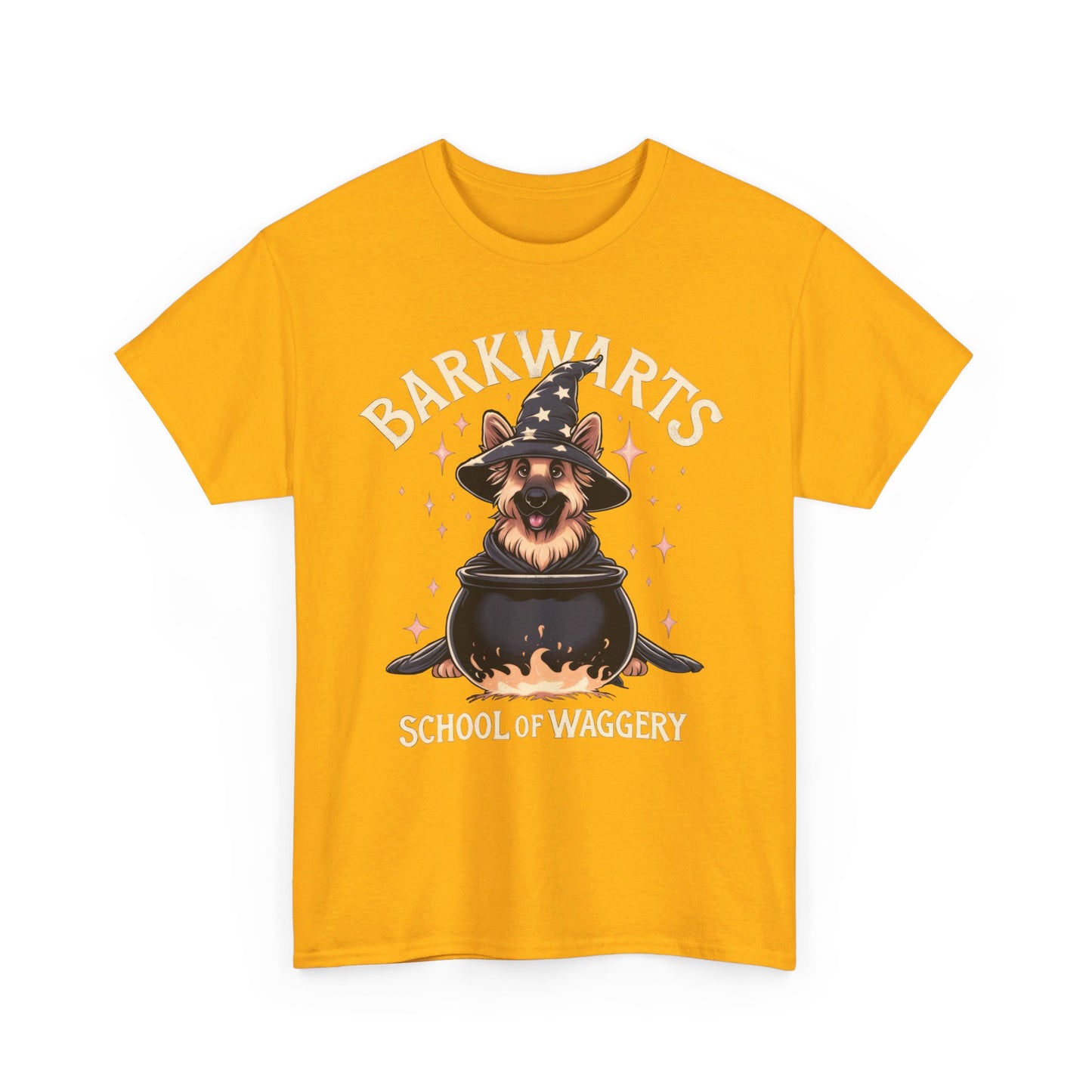 BarkWarts School of Waggery T-Shirt (13 colors) (German Shepherd)