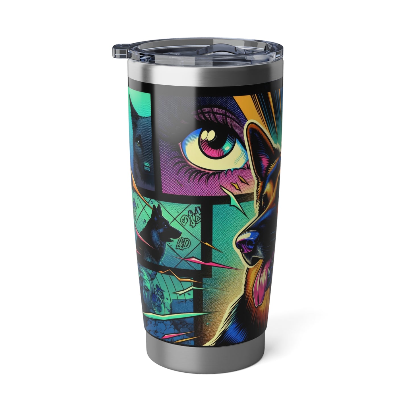 Comic book style German Shepherd 20oz Tumbler