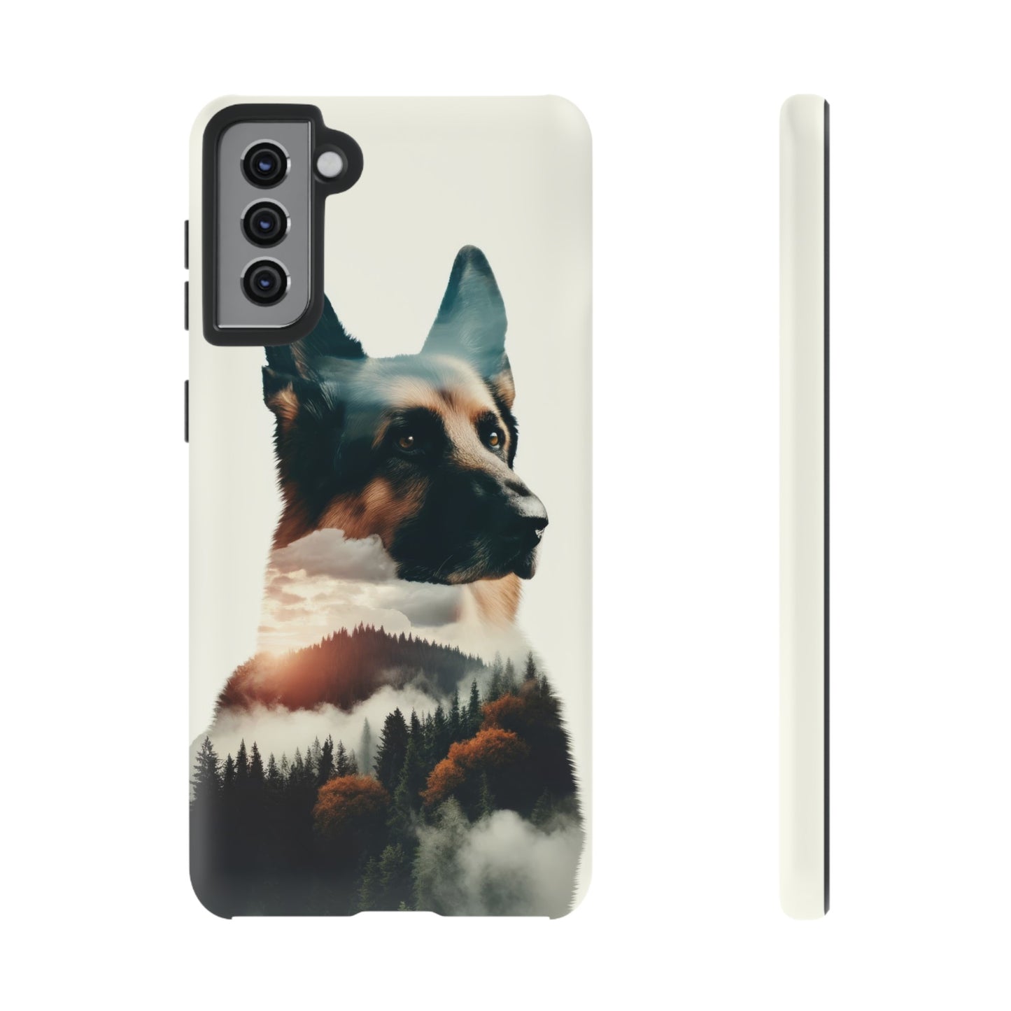 Romanticism and double exposure German Shepherd Phone Case