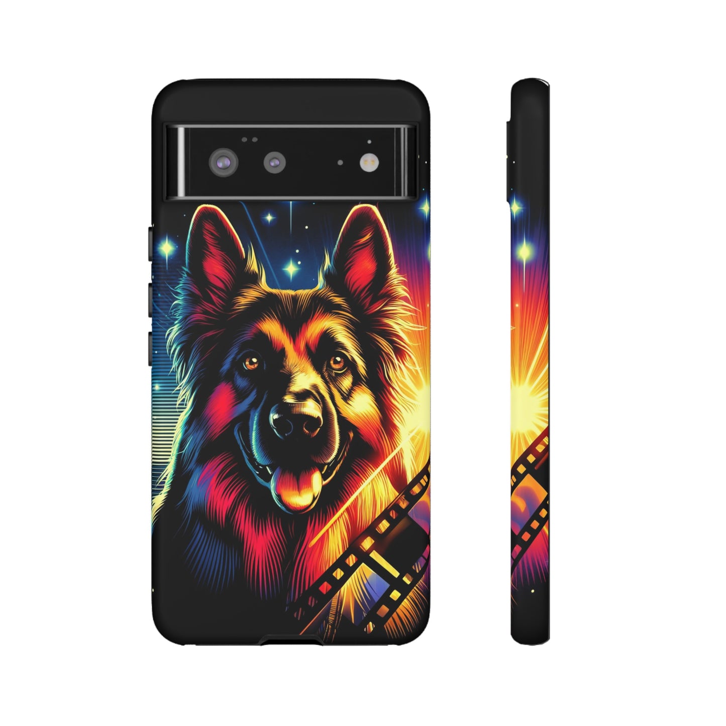 Comic book style German Shepherd Phone Case