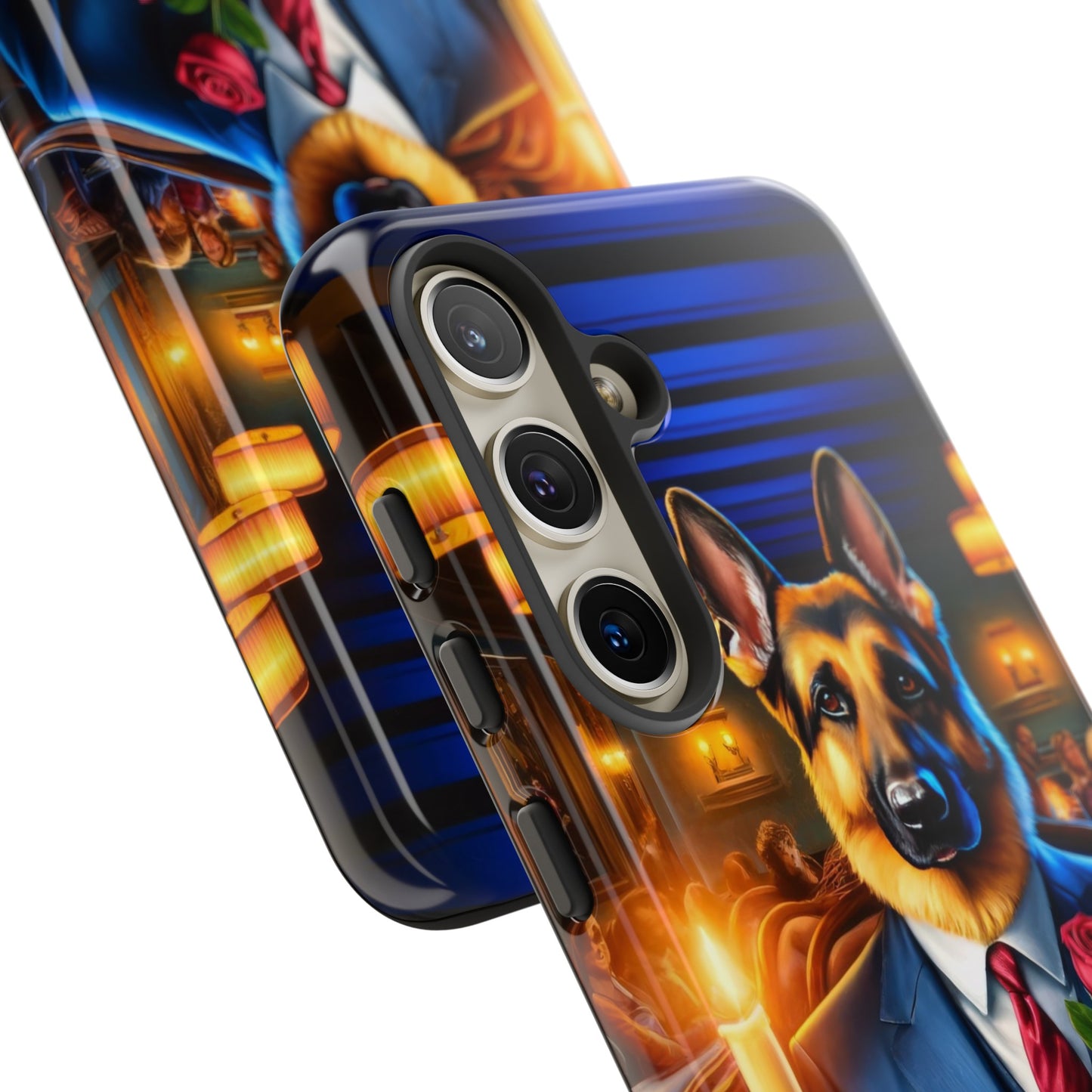 German Shepherd Going on a Date at a Restaurant Phone Case