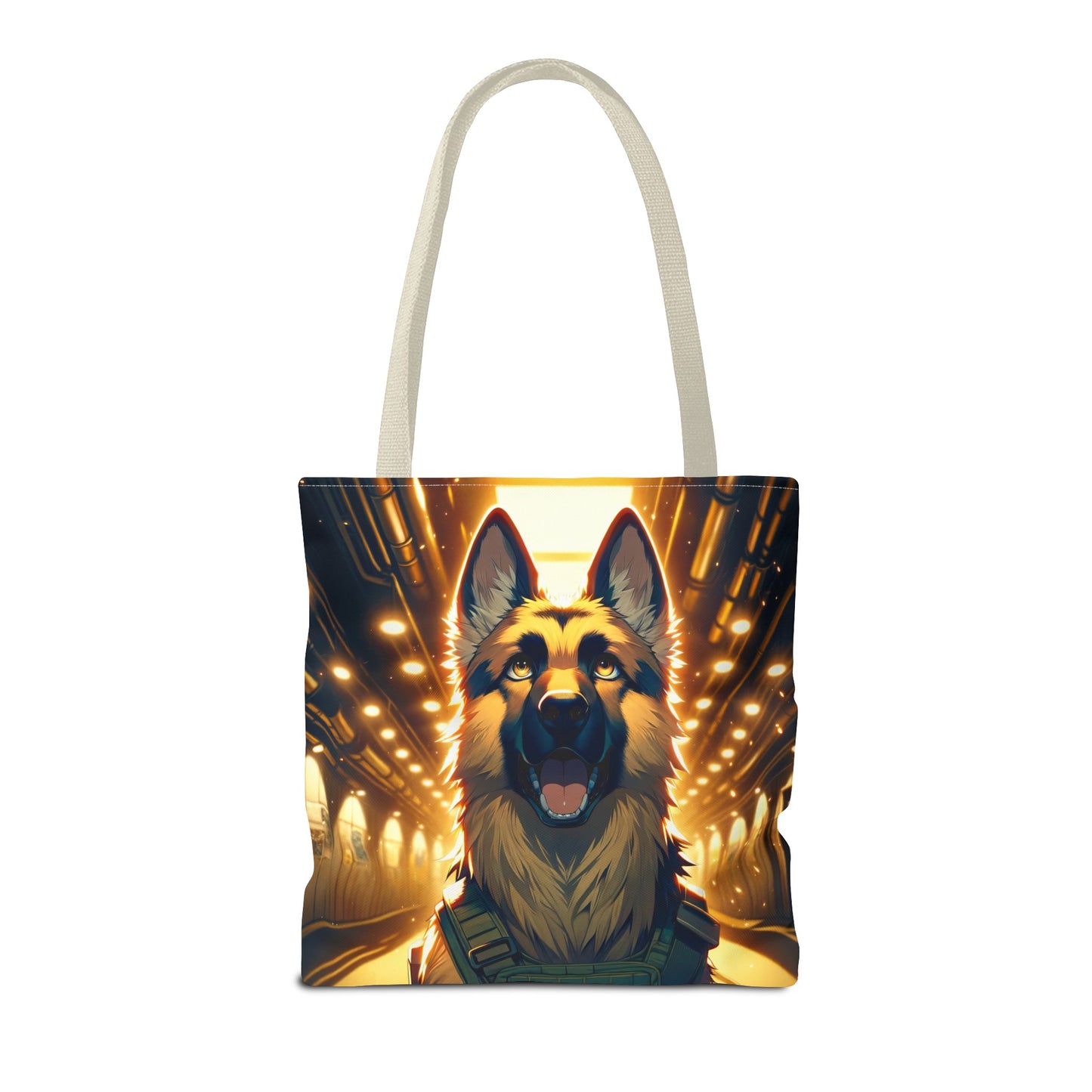 Anime German Shepherd Tote Bag