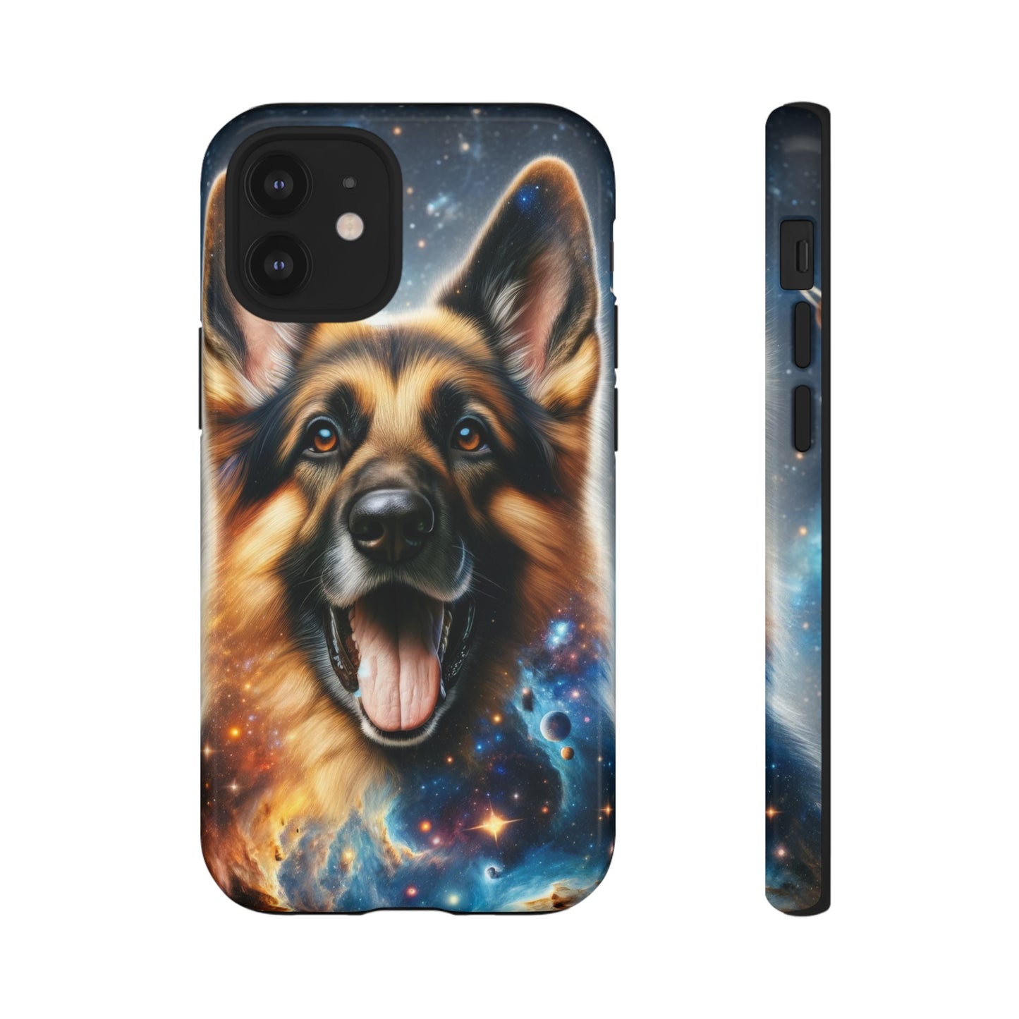 German Shepherd in Space Tough Phone Case