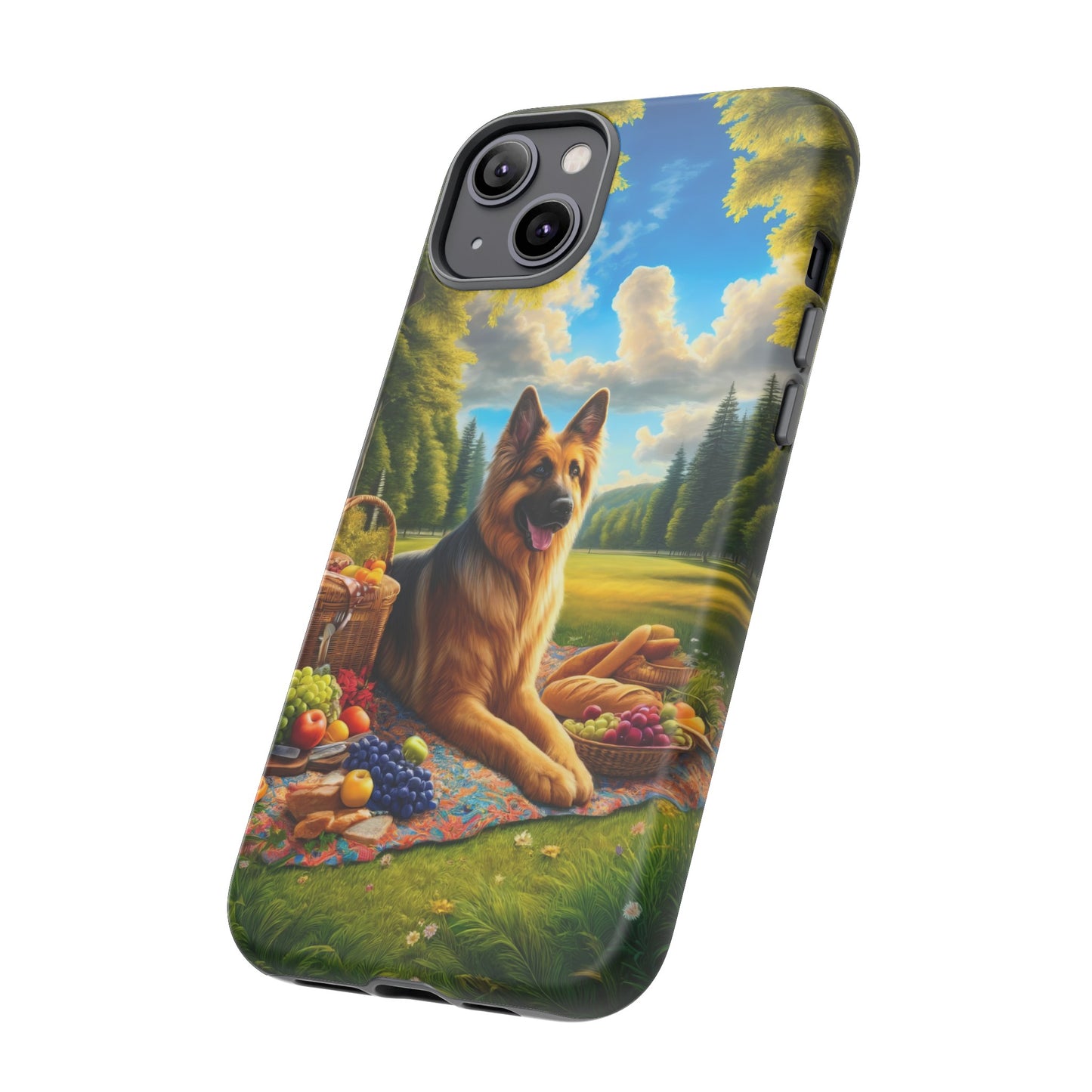 German Shepherd Giving a Speech Phone Case