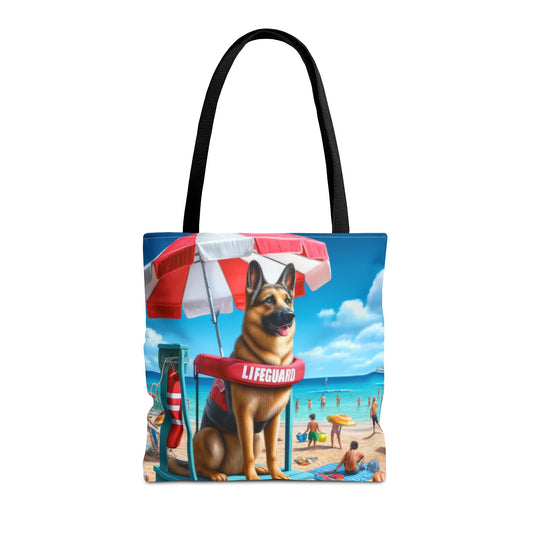 German Shepherd Lifeguard Tote Bag