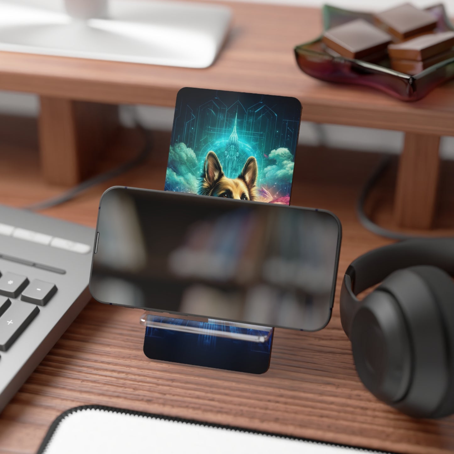 Dreamy fantasy German Shepherd Smartphone Stand