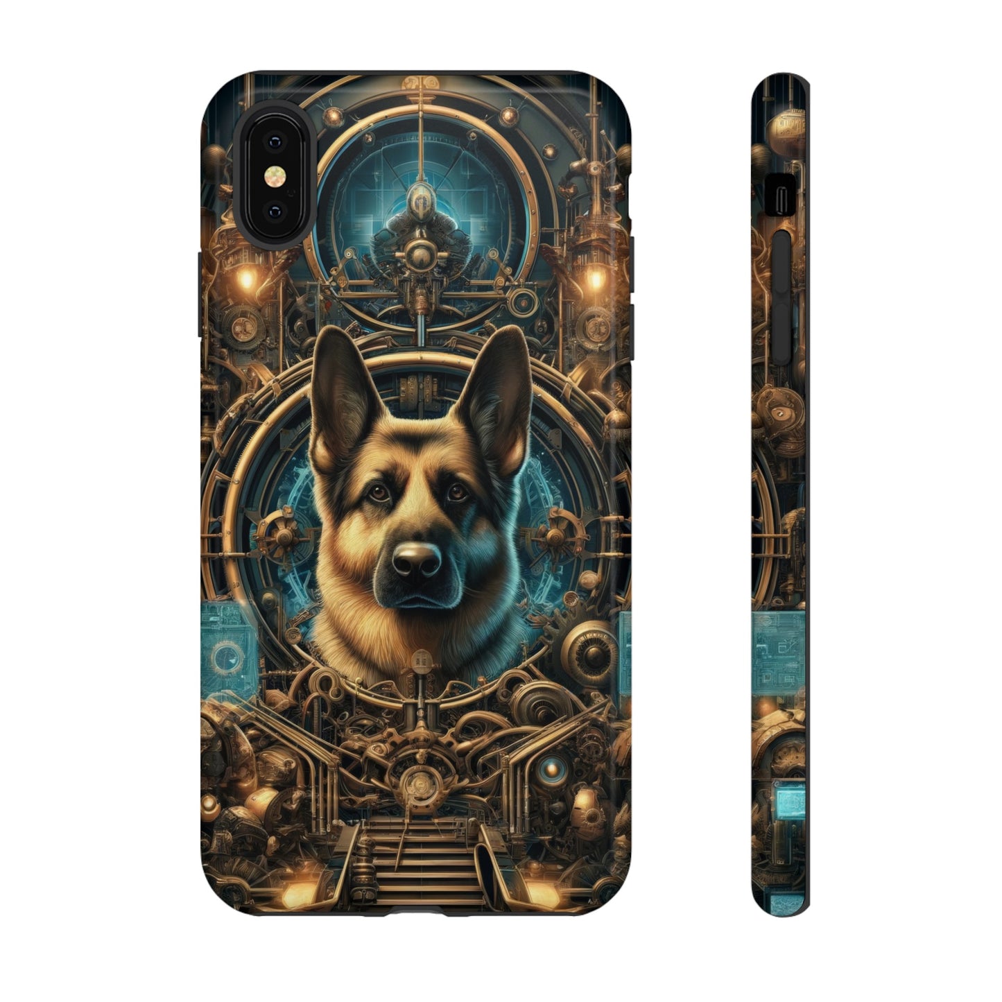 Steampunk Fantasy V2 German Shepherd Phone Case