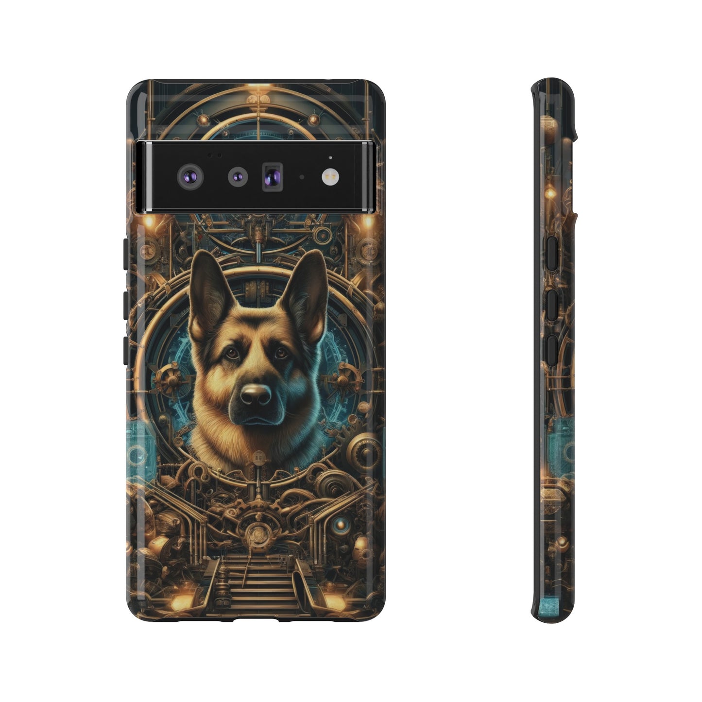 Steampunk Fantasy V2 German Shepherd Phone Case