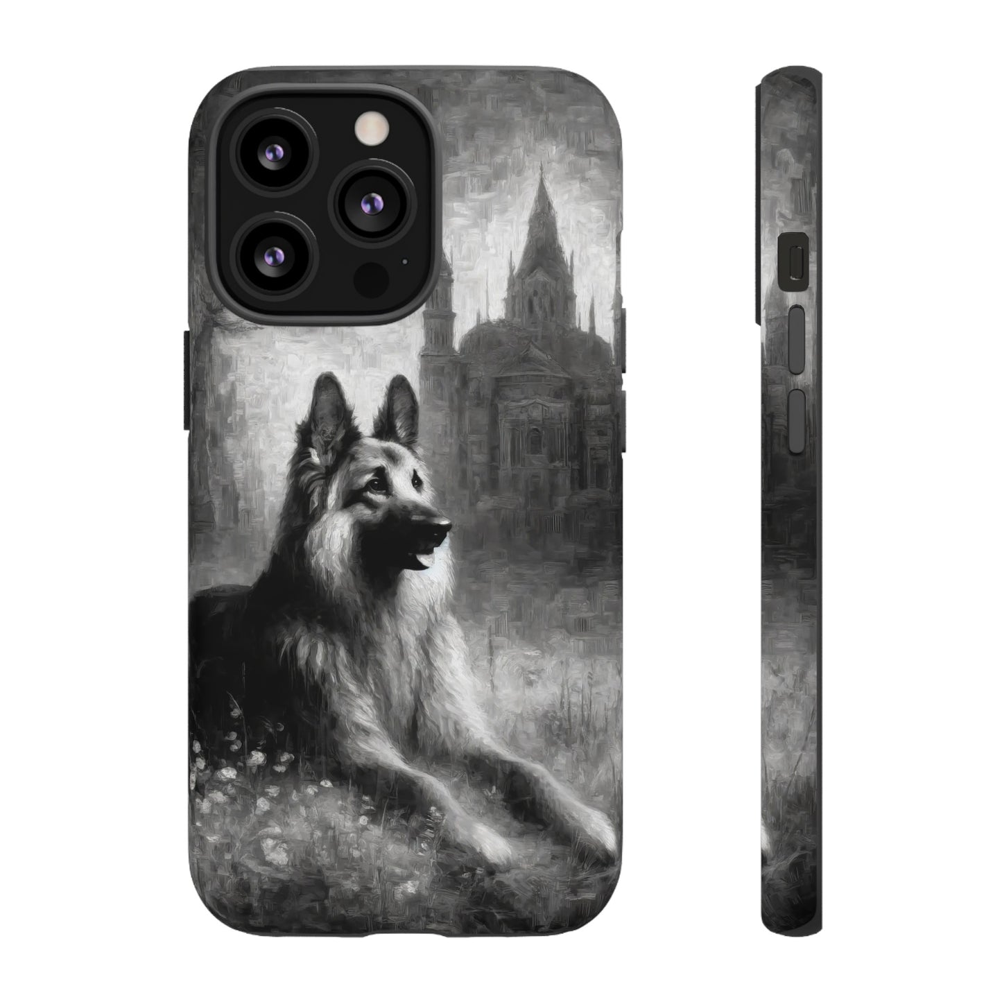 Neo-impressionism German Shepherd Phone Case