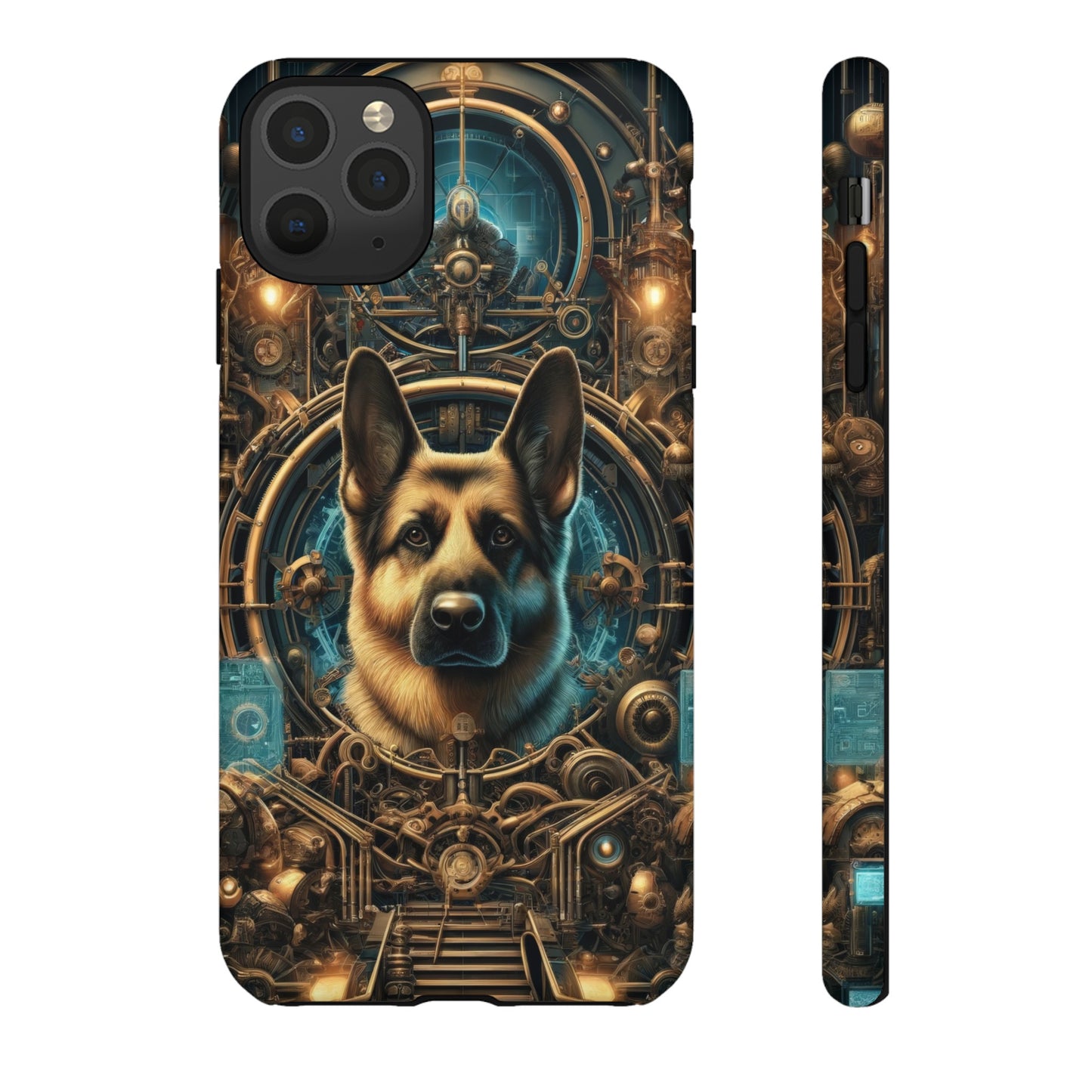 Steampunk Fantasy V2 German Shepherd Phone Case