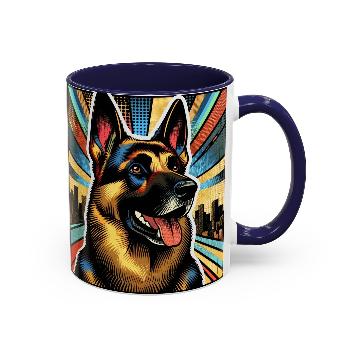 Comic style German Shepherd Coffee Mug