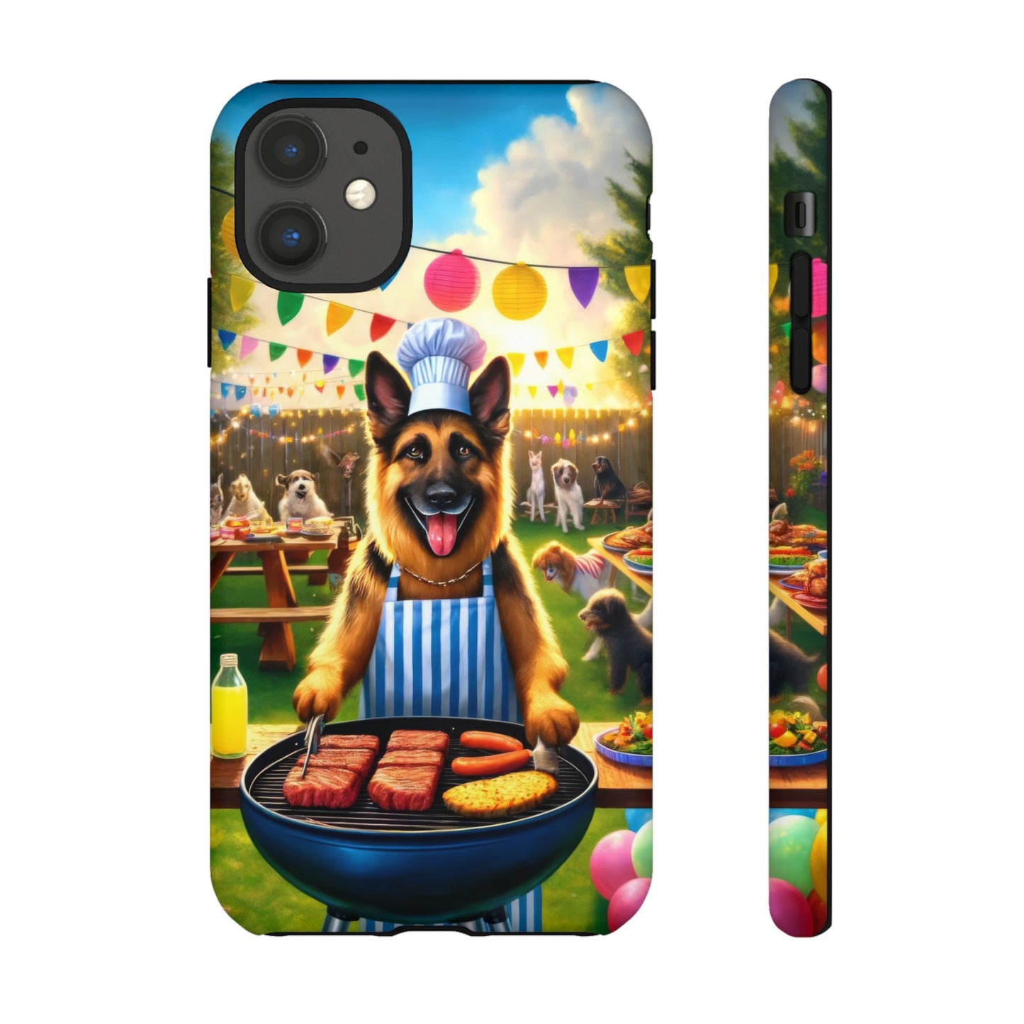 German Shepherd Barbecue Party Phone Case