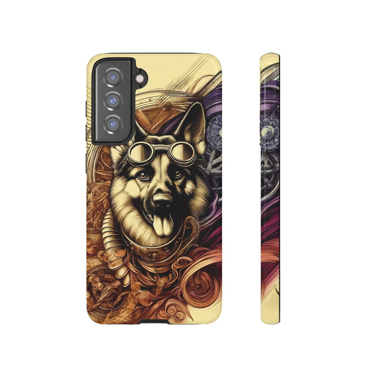 Steampunk German Shepherd Phone Case