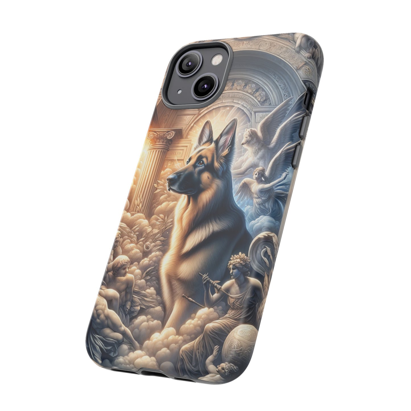 Neo-classicism and dreamy fantasy German Shepherd Phone Case