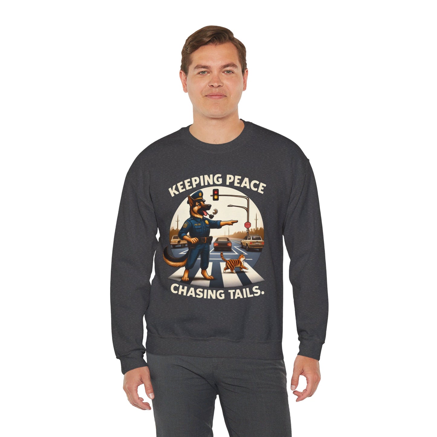 Keeping Peace Sweatshirt (10 colors) (German Shepherd)