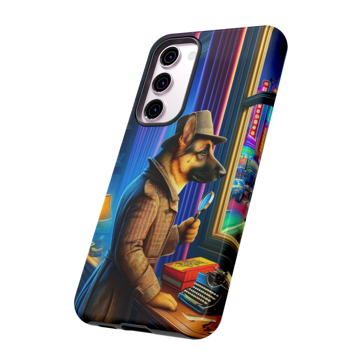 German Shepherd Detective Phone Case