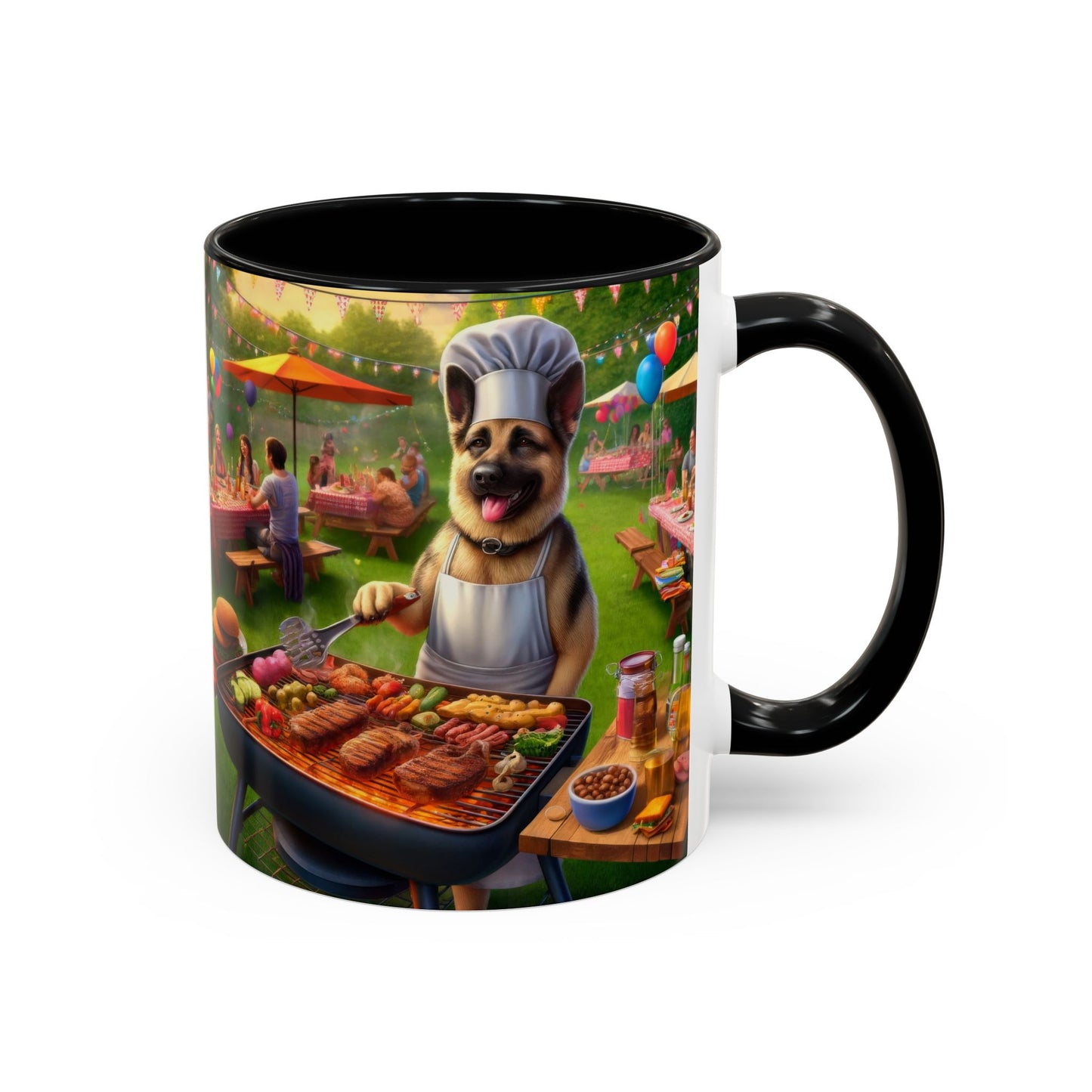 German Shepherd Barbecue Party Coffee Mug