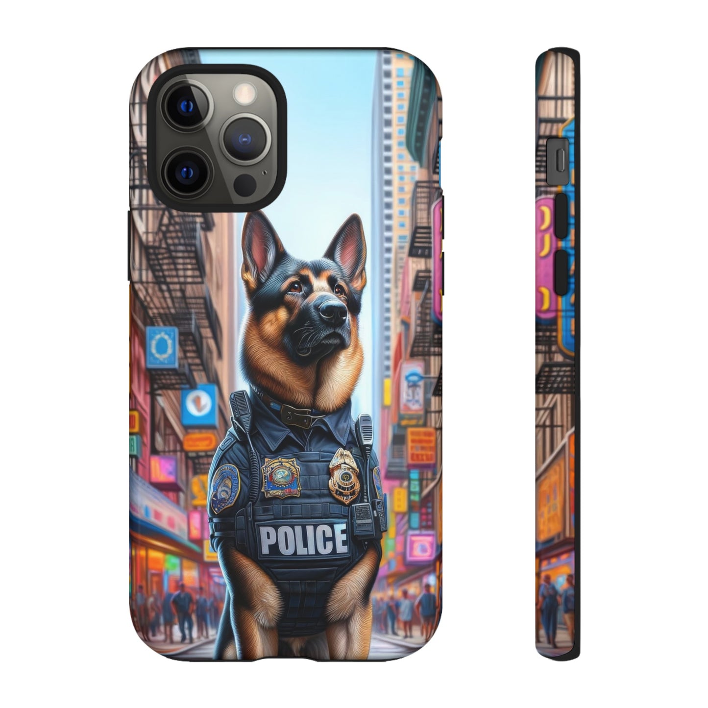 German Shepherd Police Officer Phone Case