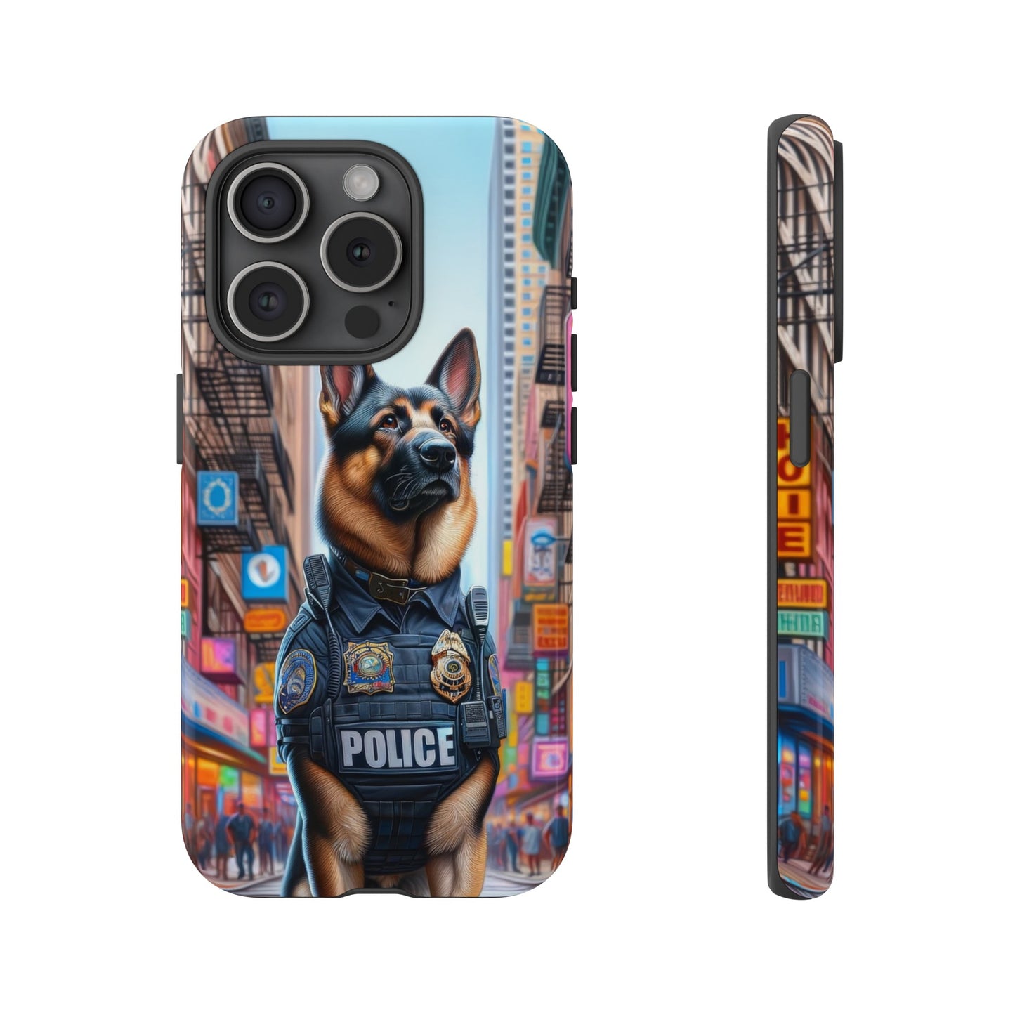 German Shepherd Police Officer Phone Case