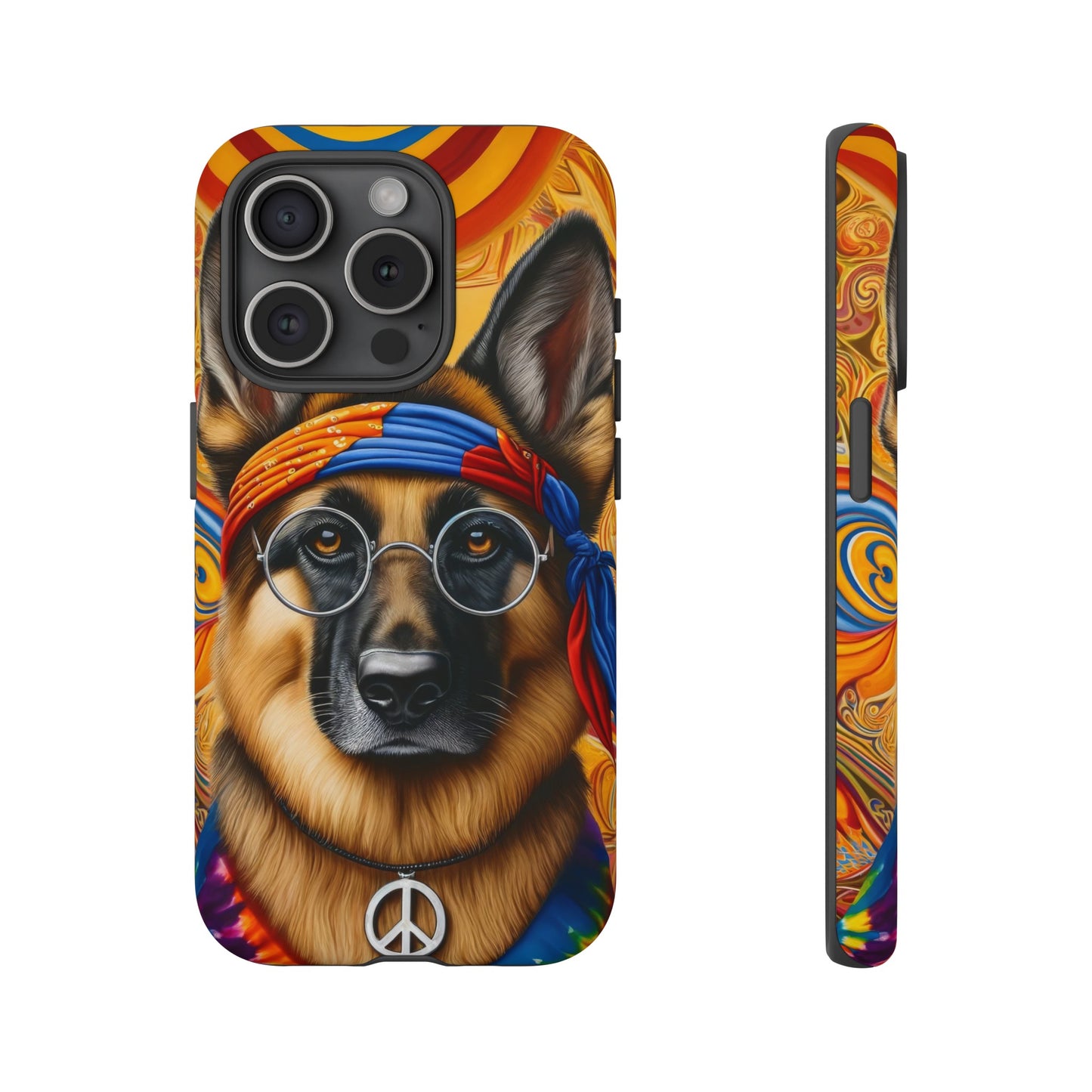 Hippie German Shepherd Tough Phone Case