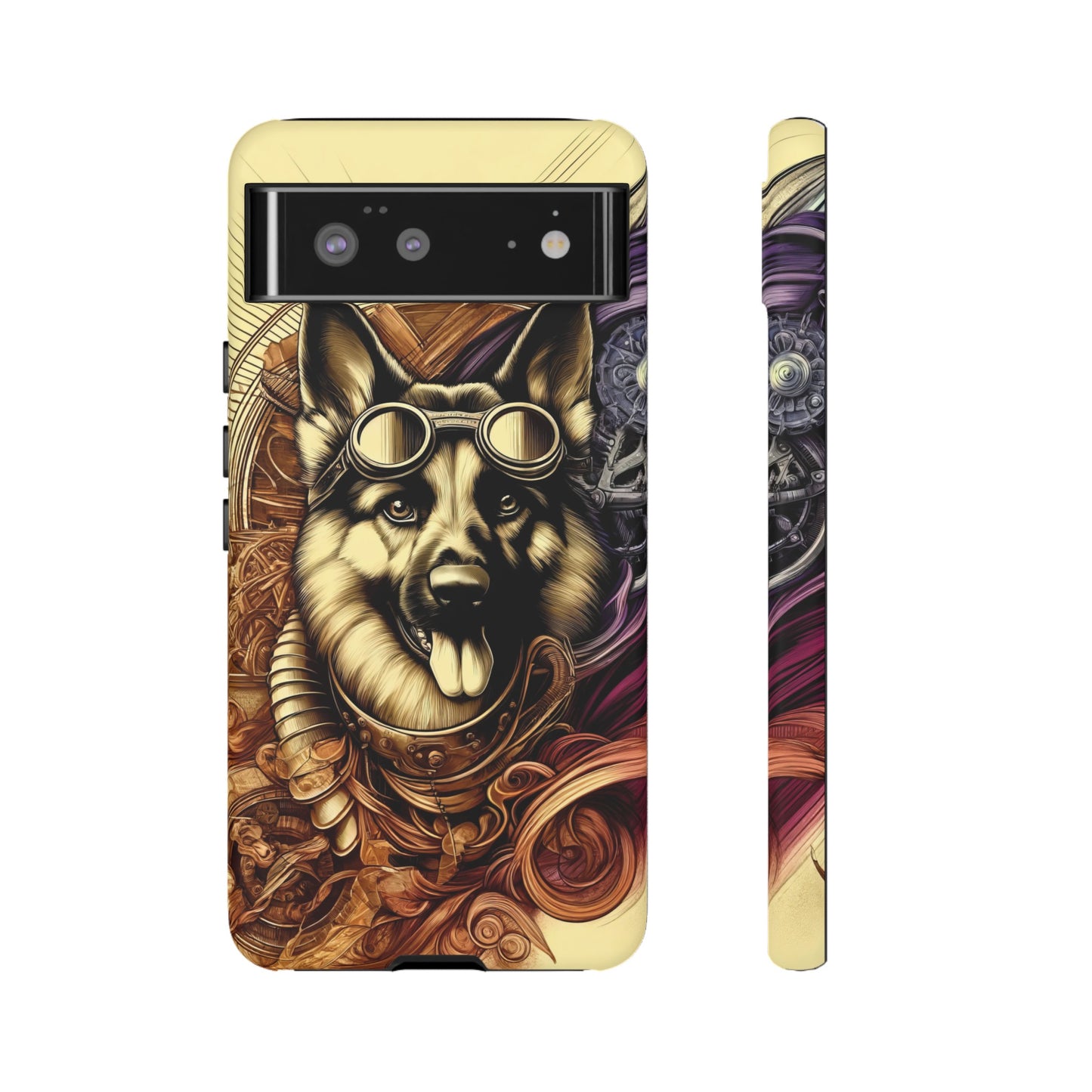 Steampunk German Shepherd Phone Case