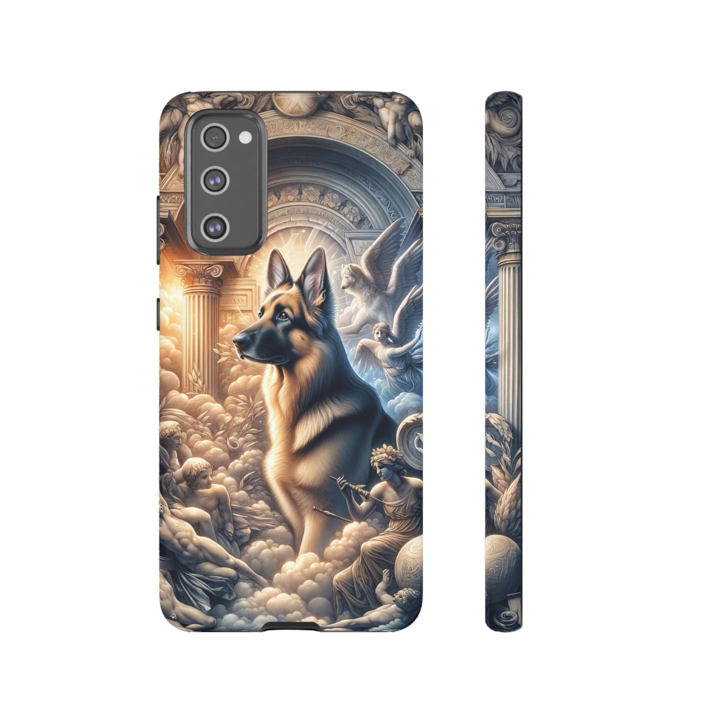 Neo-classicism and dreamy fantasy German Shepherd Phone Case