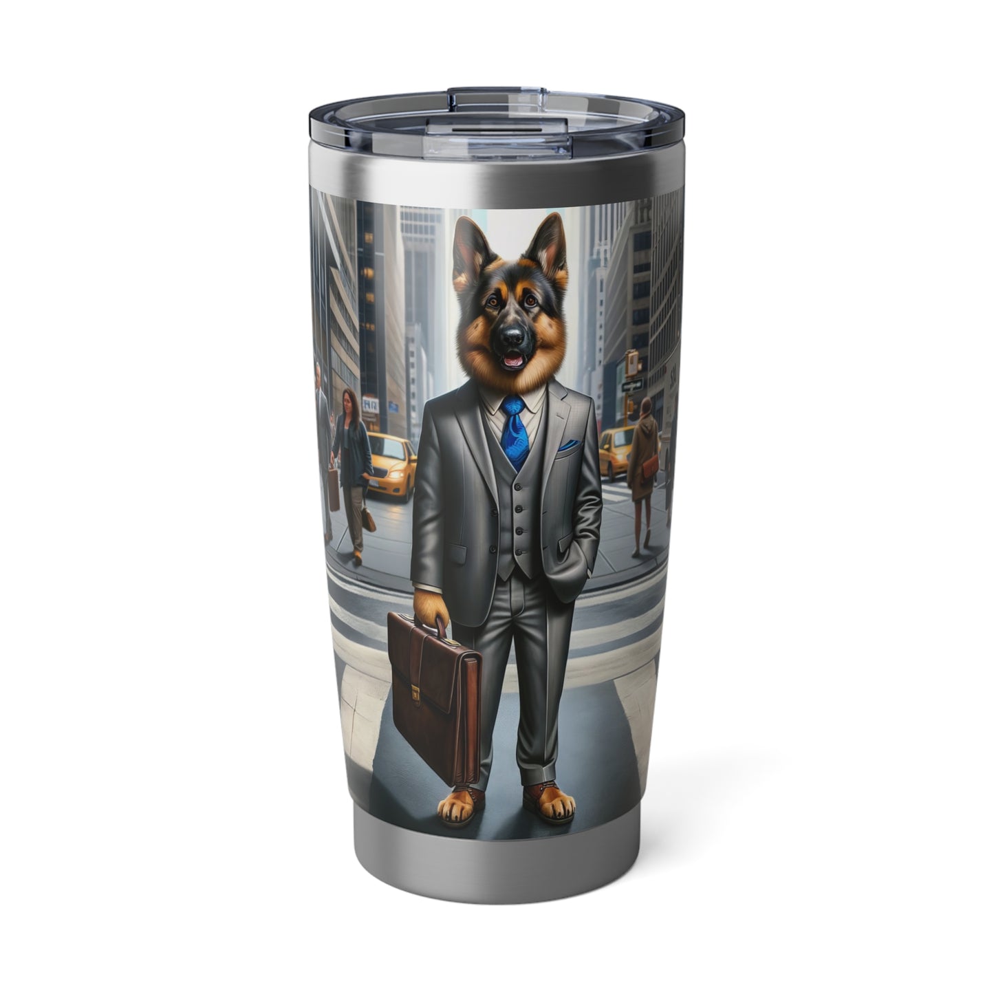 German Shepherd Wearing a Business Suit 20oz Tumbler