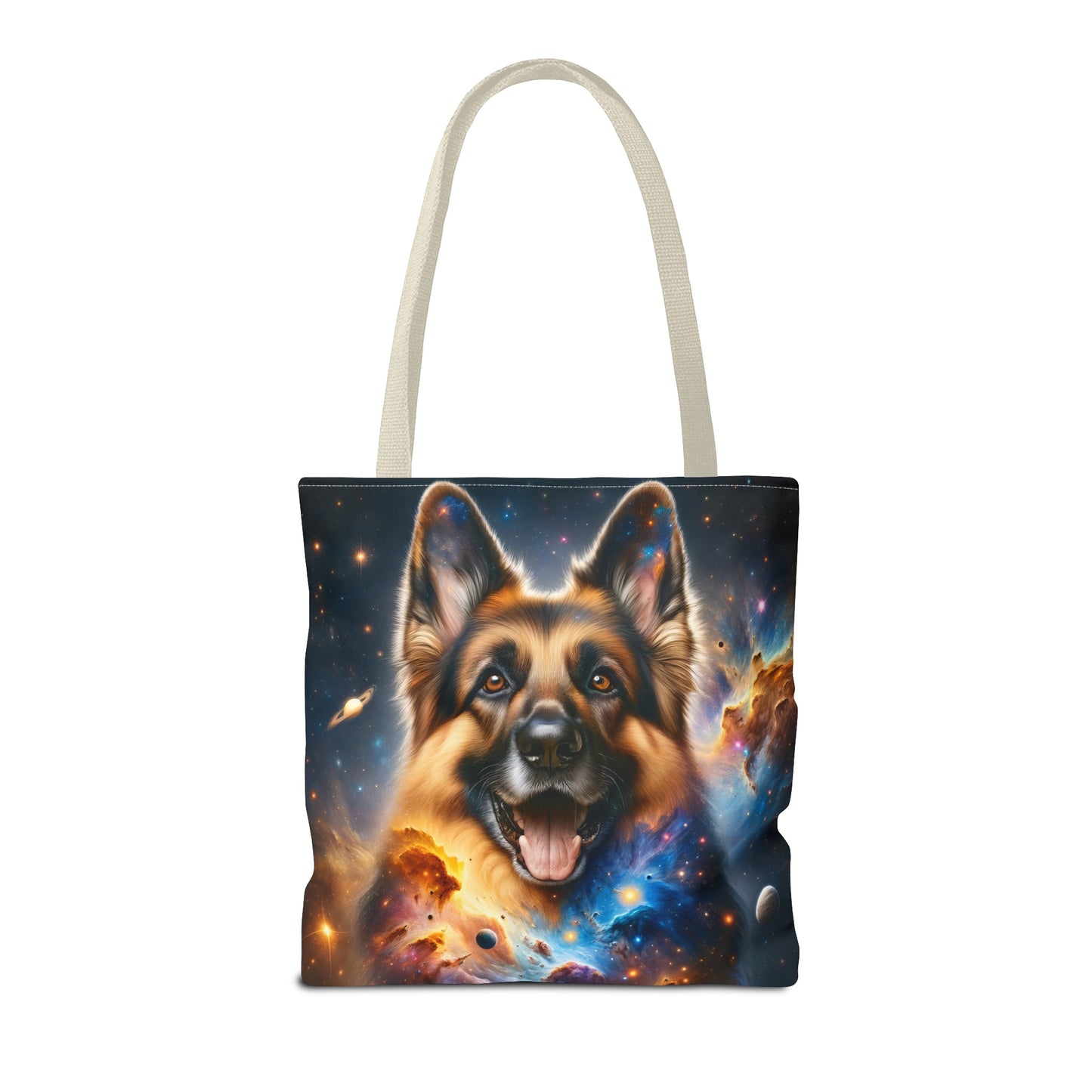 German Shepherd in Space Tote Bag