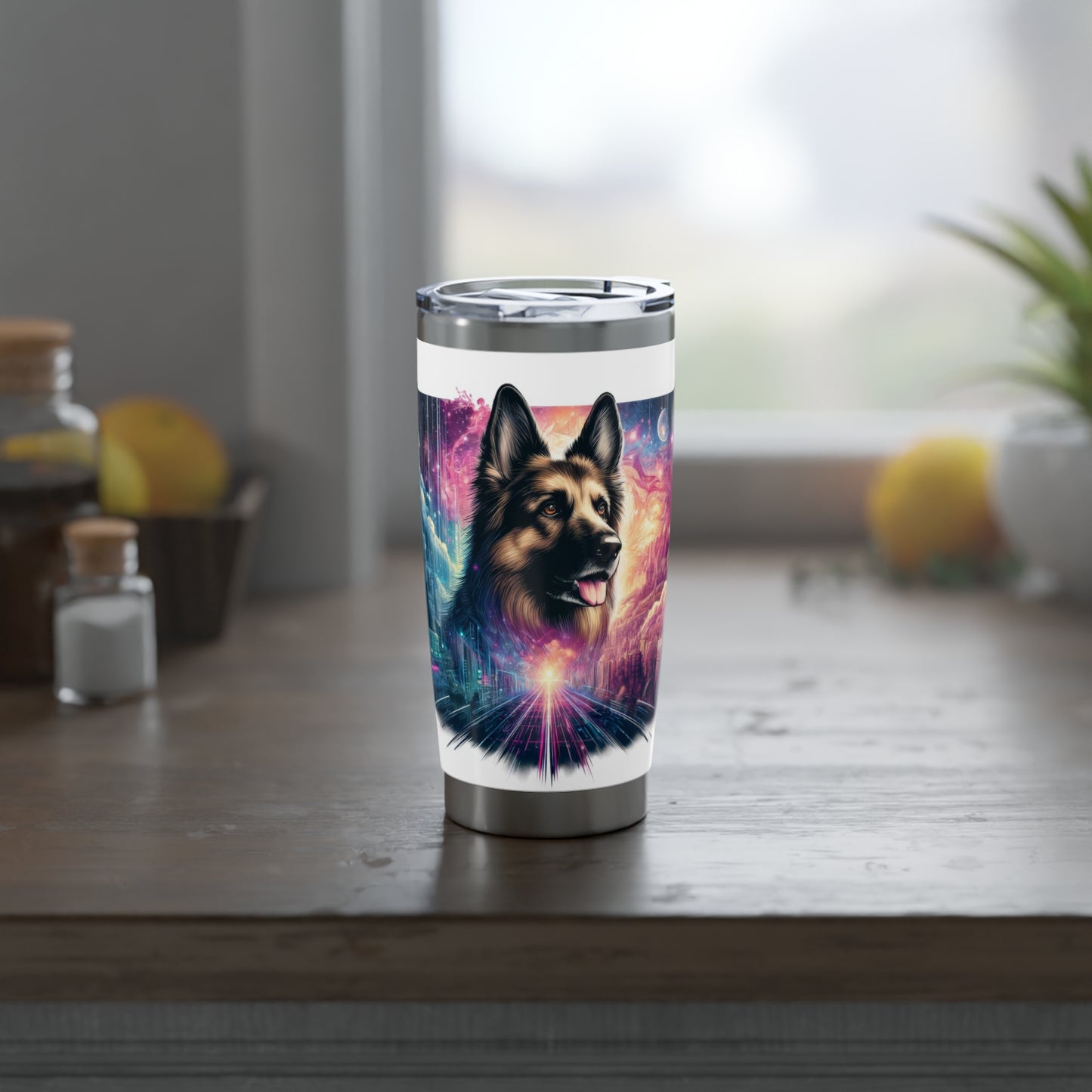 Dreamy fantasy German Shepherd 20oz Tumbler