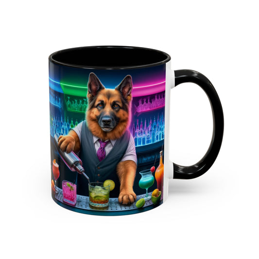 German Shepherd Bartender Coffee Mug