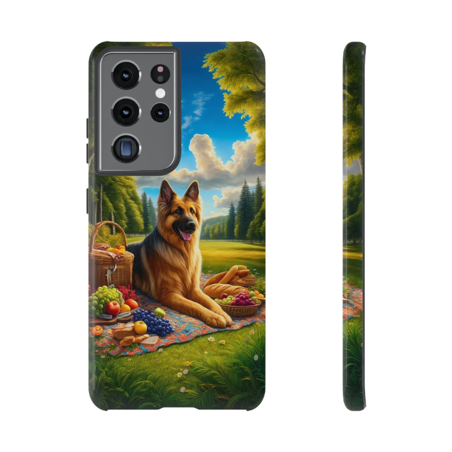 German Shepherd Giving a Speech Phone Case