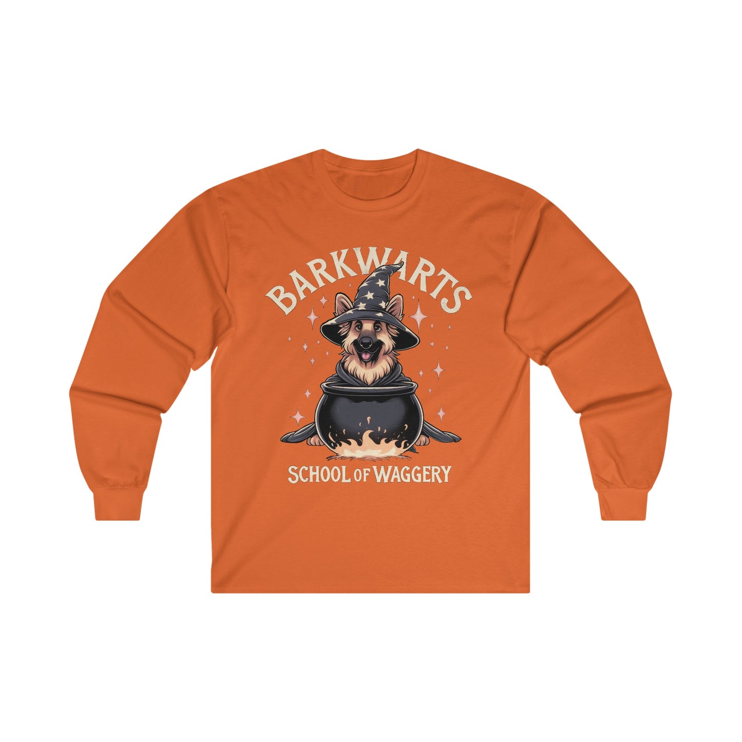 BarkWarts School of Waggery Long Sleeve Shirt (20 colors) (German Shepherd)