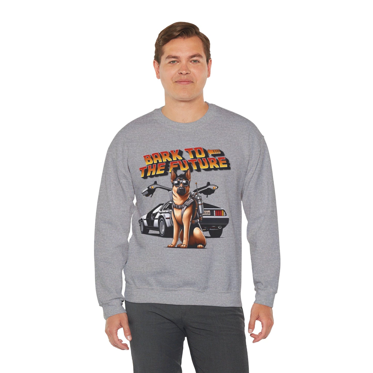 Bark to the Future Sweatshirt (10 colors) (German Shepherd)